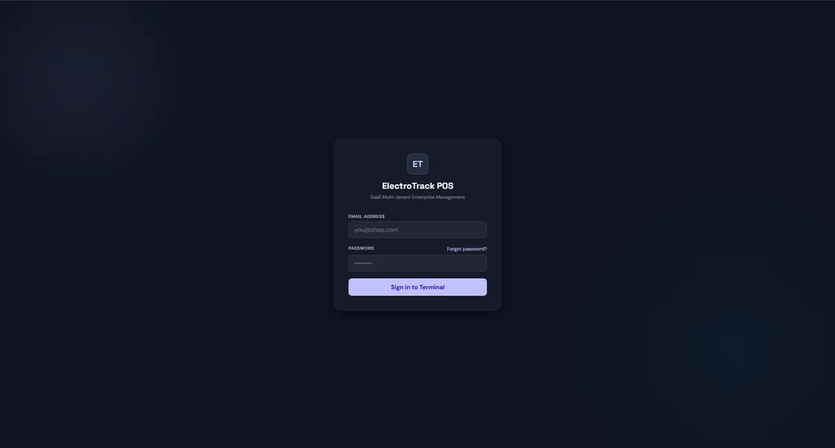 ElectroTrack — SaaS POS for Electronics Retail